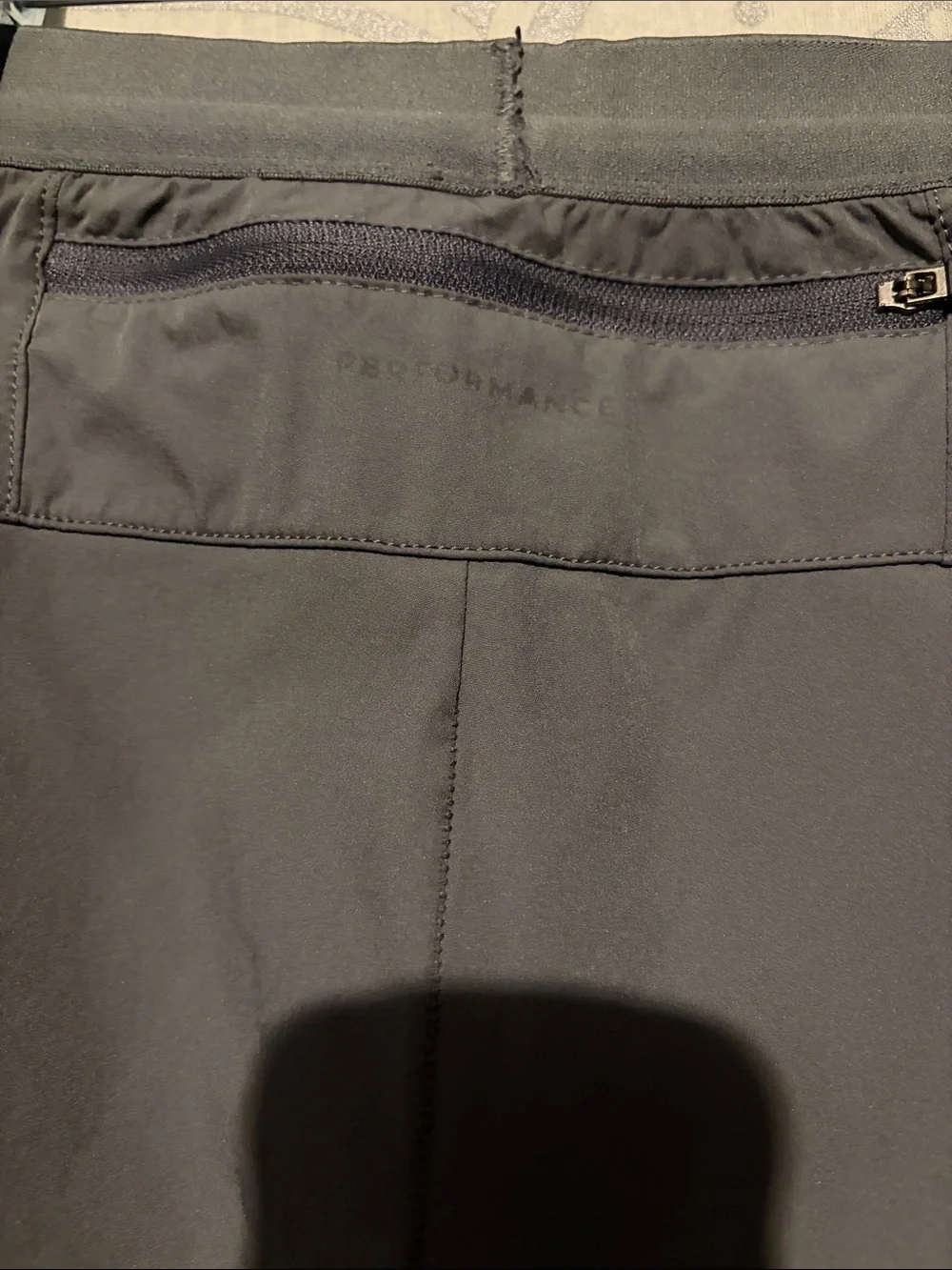 Tailored Athlete Training Shorts Size Medium Gray Zipper Pockets Lined